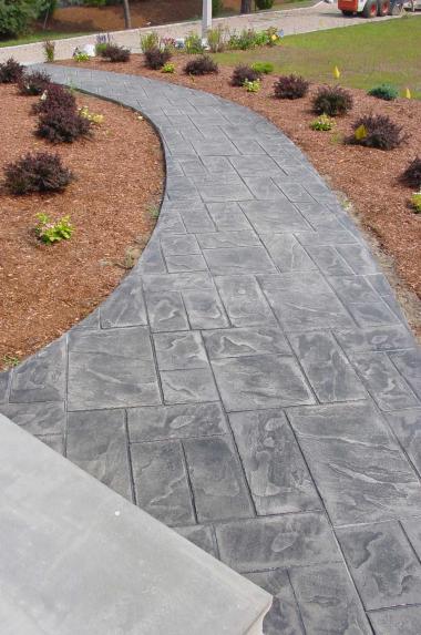 Decorative Stamped Concrete walk